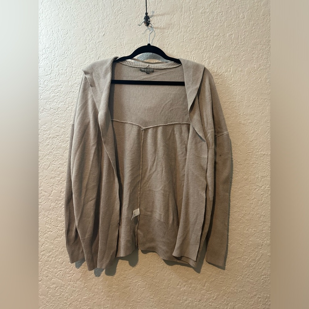 Cozy GAP Grey Hooded Cardigan, Size Small Petite